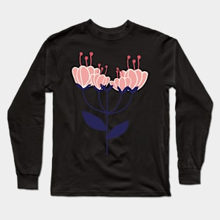 Sweet Pea Pink Flower Long Sleeve T-Shirt